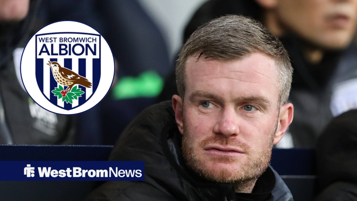Current West Brom loan player manager Chris Brunt and West Brom logo in circular inset