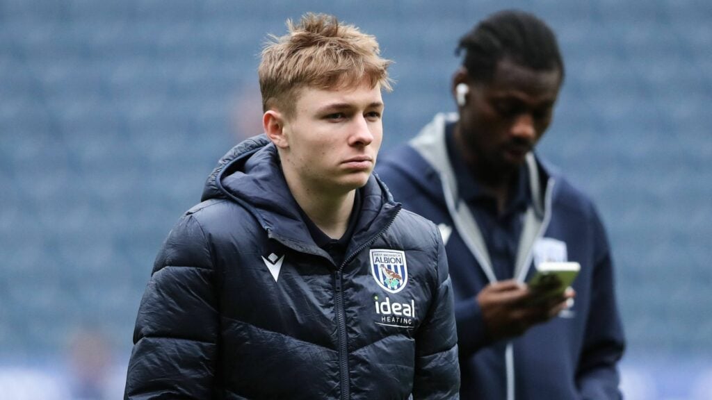 West Brom Academy gem Ollie Bostock looking focused pre-match