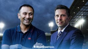 West Brom chairman Shilen Patel and president Andrew Nestor