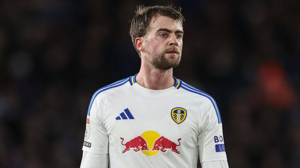 Ex-Leeds United striker Patrick Bamford looks disappointed during a game.