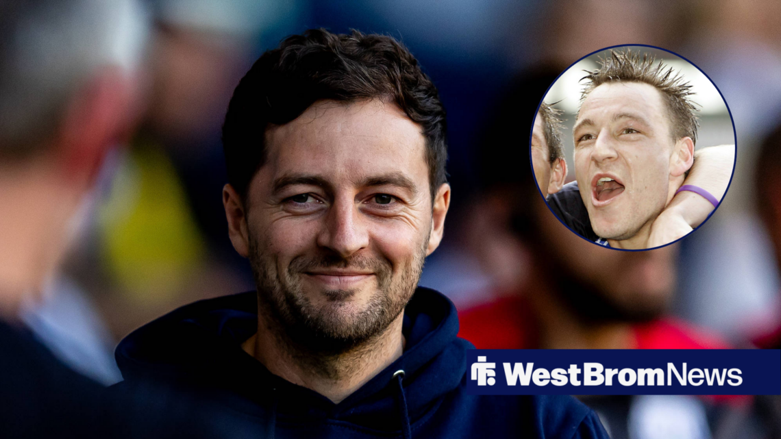 West Brom manager Ryan Mason and John Terry in circular inset
