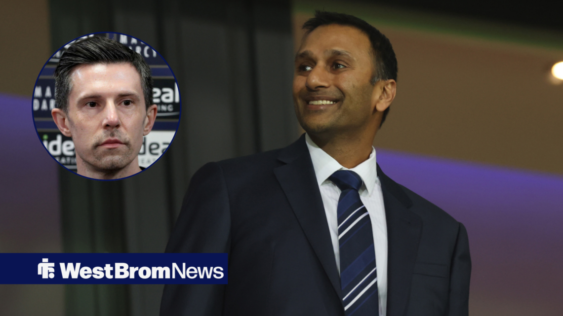 West Brom chief Shilen Patel and Andrew Nestor in circular inset