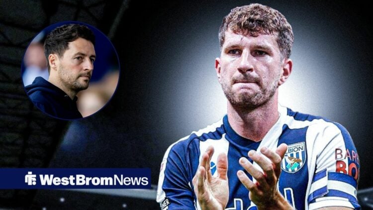 Chris Mepham with Ryan Mason in frame
