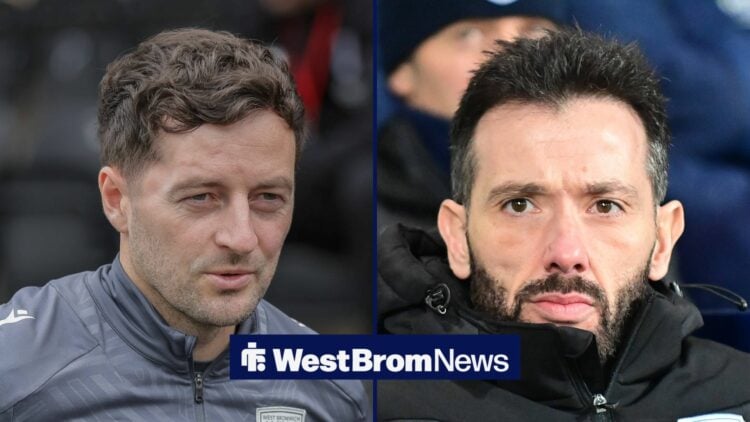 Carlos Coberan and Ryan Mason looking focused in split image