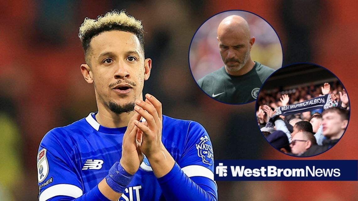 Callum Robinson claps with Enzo Maresca and West Brom fans in round overlays