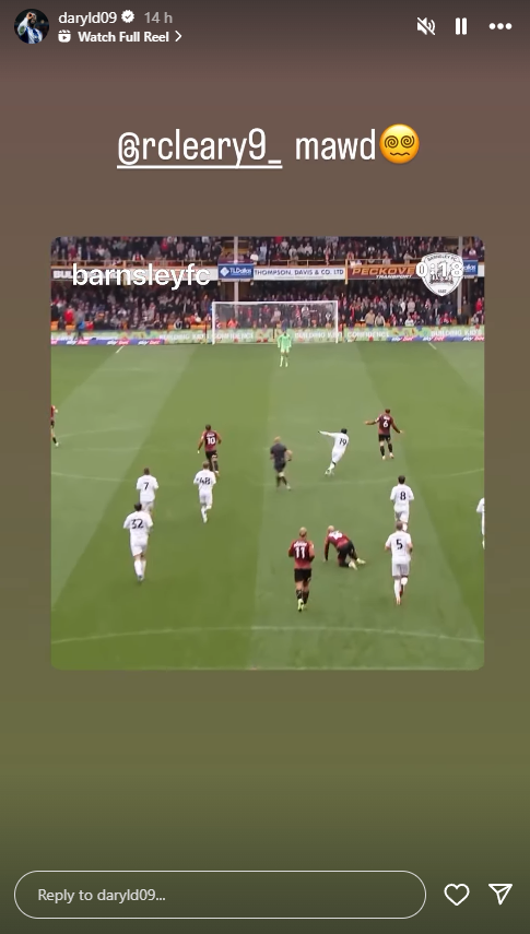West Brom striker Daryl Dike comments on Reyes Cleary's goal