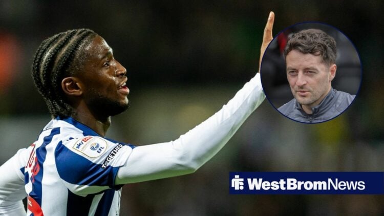 West Brom star Samuel Iling-Junior, Ryan Mason in inset.