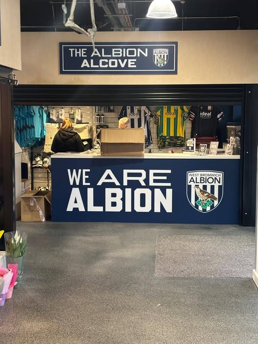 The Albion Alcove, West Brom's new official club shop