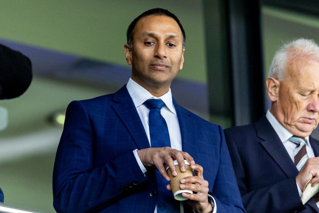 Shilen Patel holding a cup ahead of a West Brom game