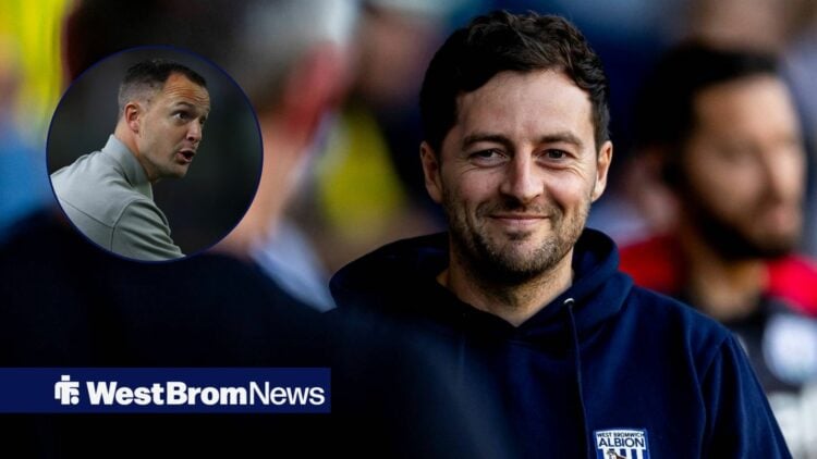 Ryan Mason smiling with Chris Davies in circle