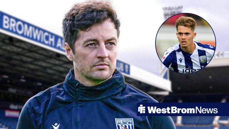 Ryan Mason and Isaac Price staring at each other with a serious expression.