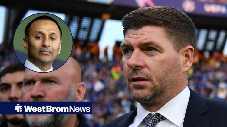 Streven Gerrard alongside a circle inset of Shilen Patel.