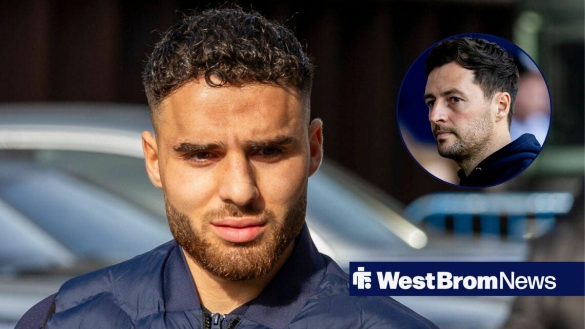 Tammer Bany alongside a circle inset of Ryan Mason.