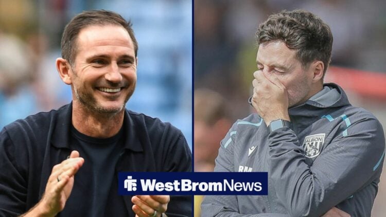 Frank Lampard alongside a circle inset of Ryan Mason.