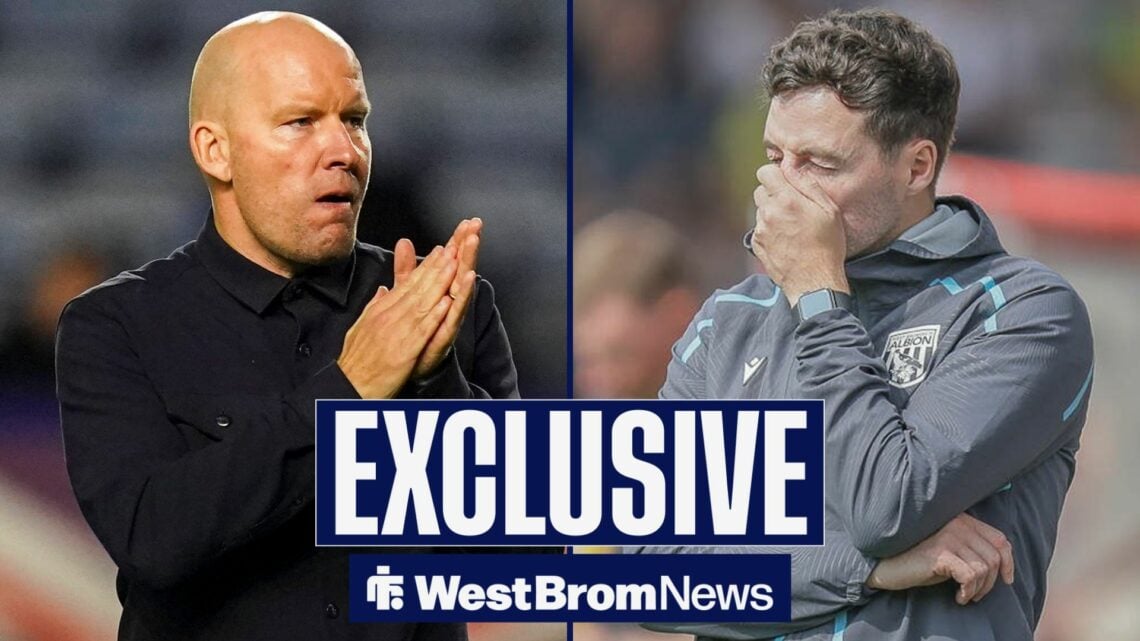 Henrik Pedersen and Ryan Mason looking annoyed