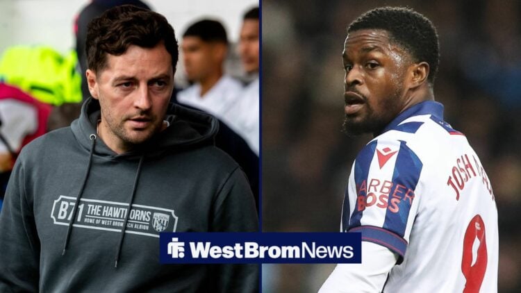 Ryan Mason and Josh Maja looking serious