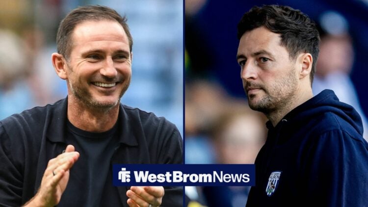 Frank Lampard smiling with Ryan Mason