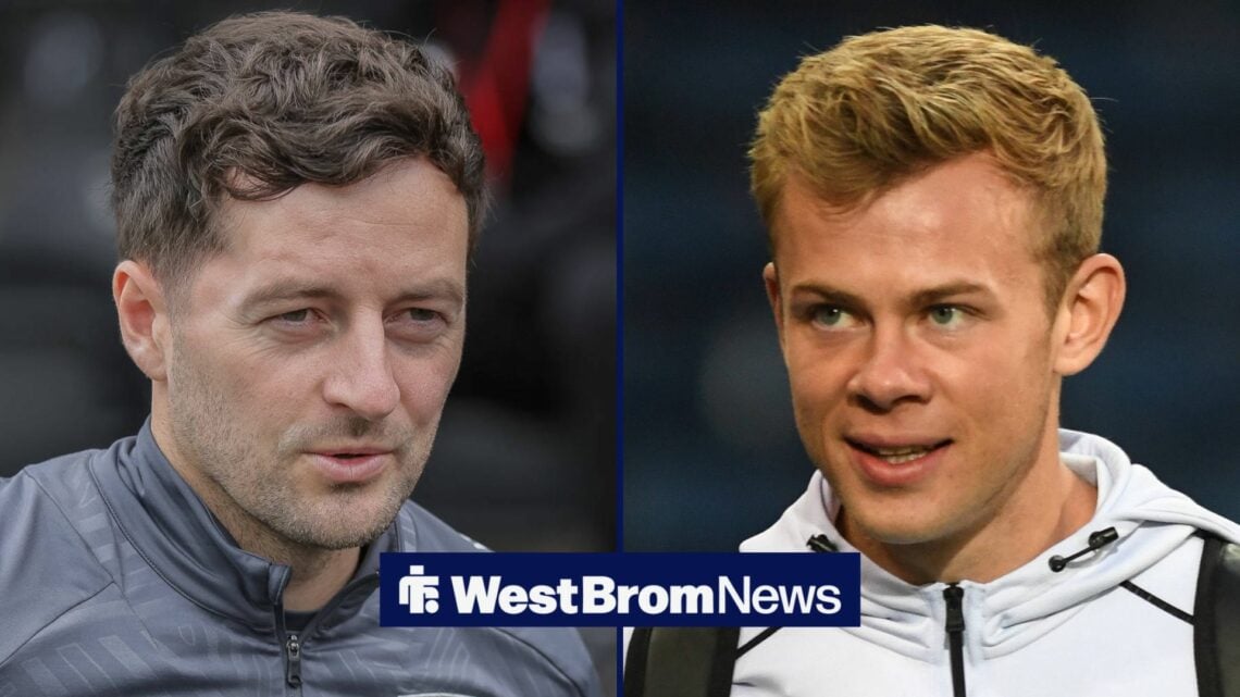 Ryan Mason and Aune Heggebo facing one another in split image