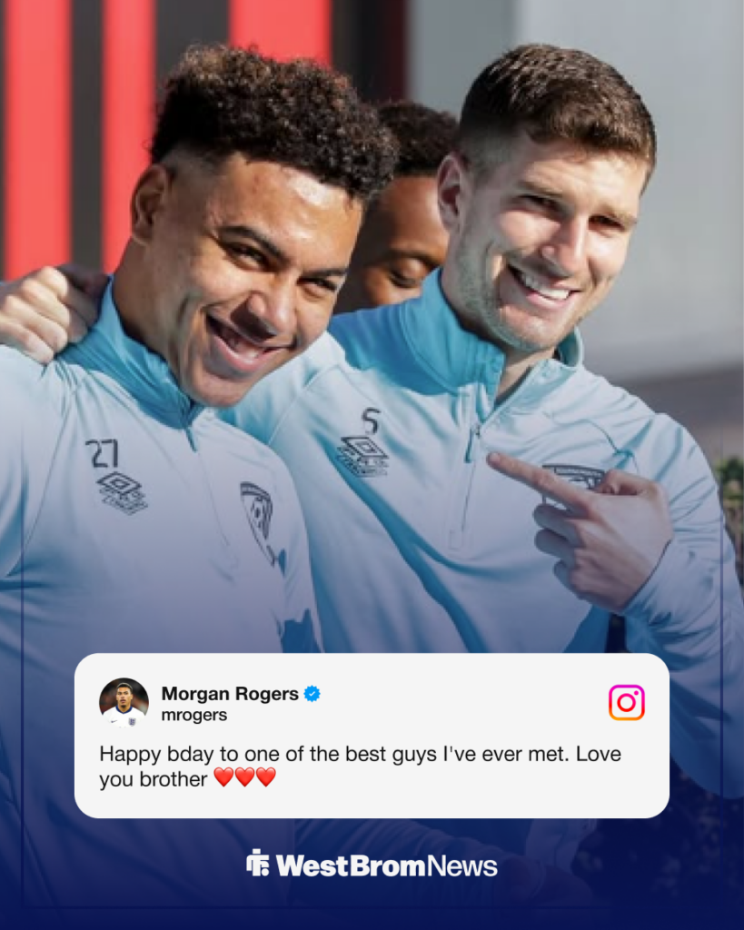 Morgan Rogers Chris Mepham Instagram story post