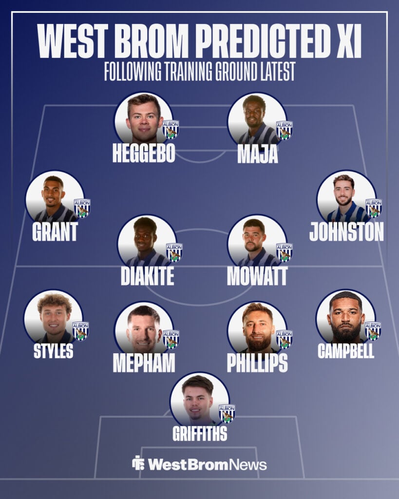 West Brom lineup graphic