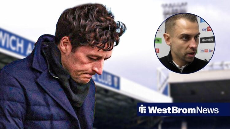 Ryan Mason looking downbeat with Tonda Eckert in circular inset