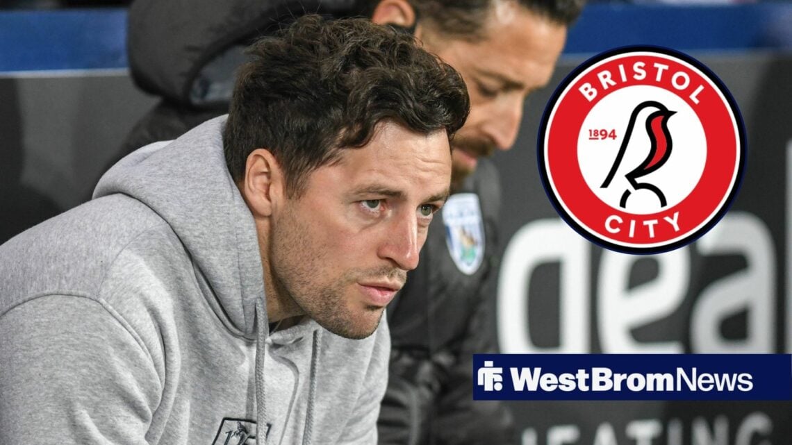 Ryan Mason with Bristol City badge in circular inset.