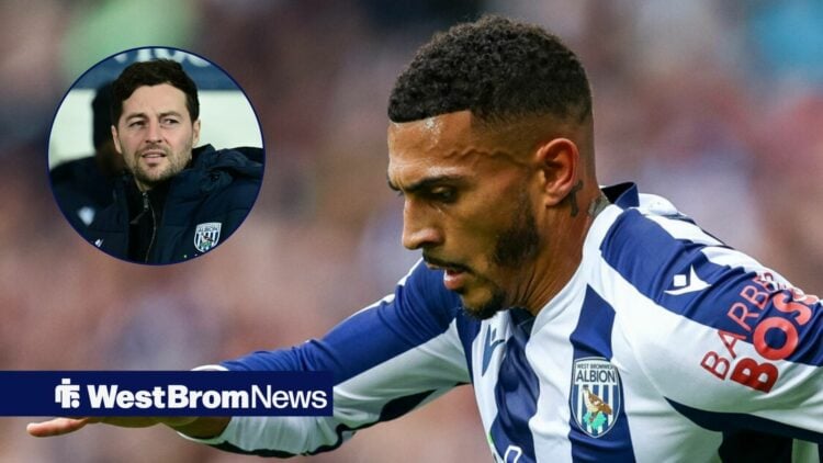 Karlan Grant and a circular inset of Ryan Mason