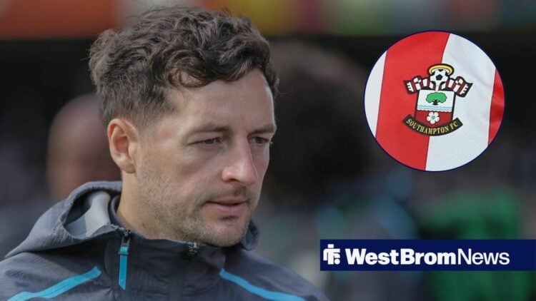 Ryan Mason with Southampton badge in frame