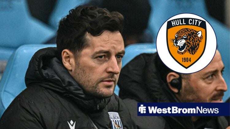 Ryan Mason alongside a circle inset of the Hull City badge.