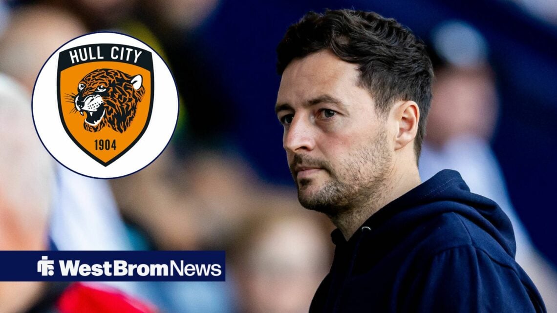 Ryan Mason alongside a circle inset of the Hull City badge.
