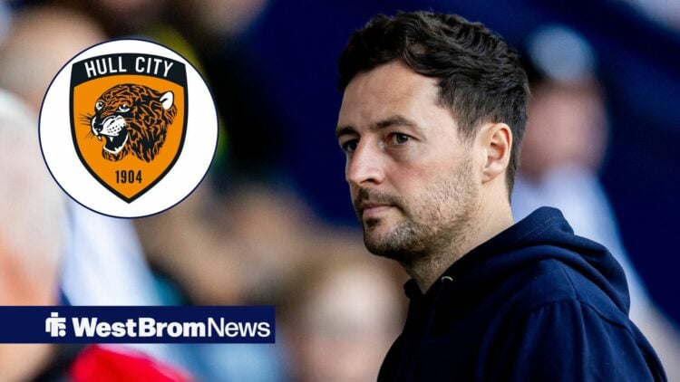 Ryan Mason alongside a circle inset of the Hull City badge.
