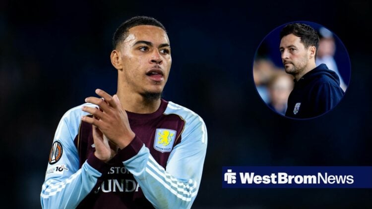 Morgan Rogers alongside a circle inset of Ryan Mason.