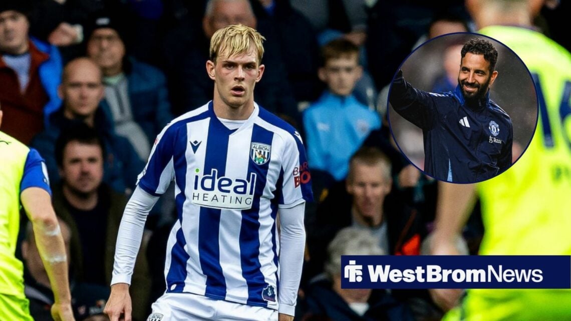 Toby Collyer alongside a circle inset of Ruben Amorim.