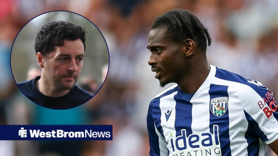 Ryan Mason looking in the direction of Ousmane Diakite.