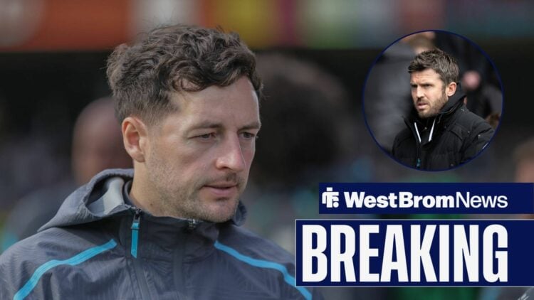 West Brom Ryan Mason with Michael Carrick inset