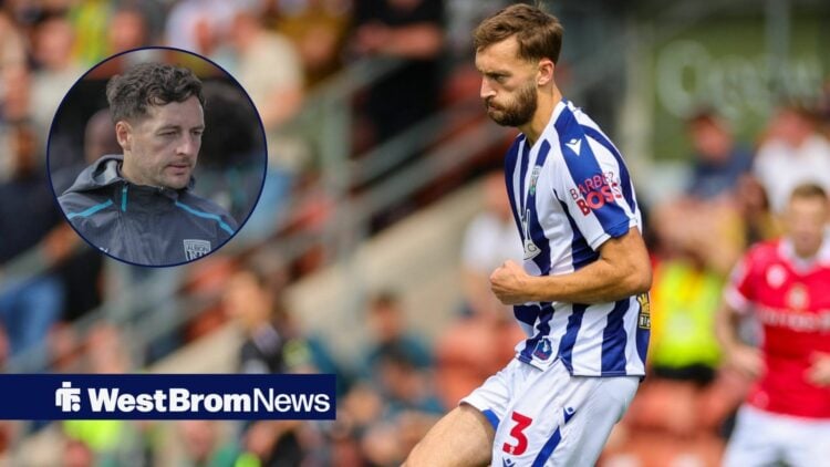 West Brom's Nat Phillips with Ryan Mason inset