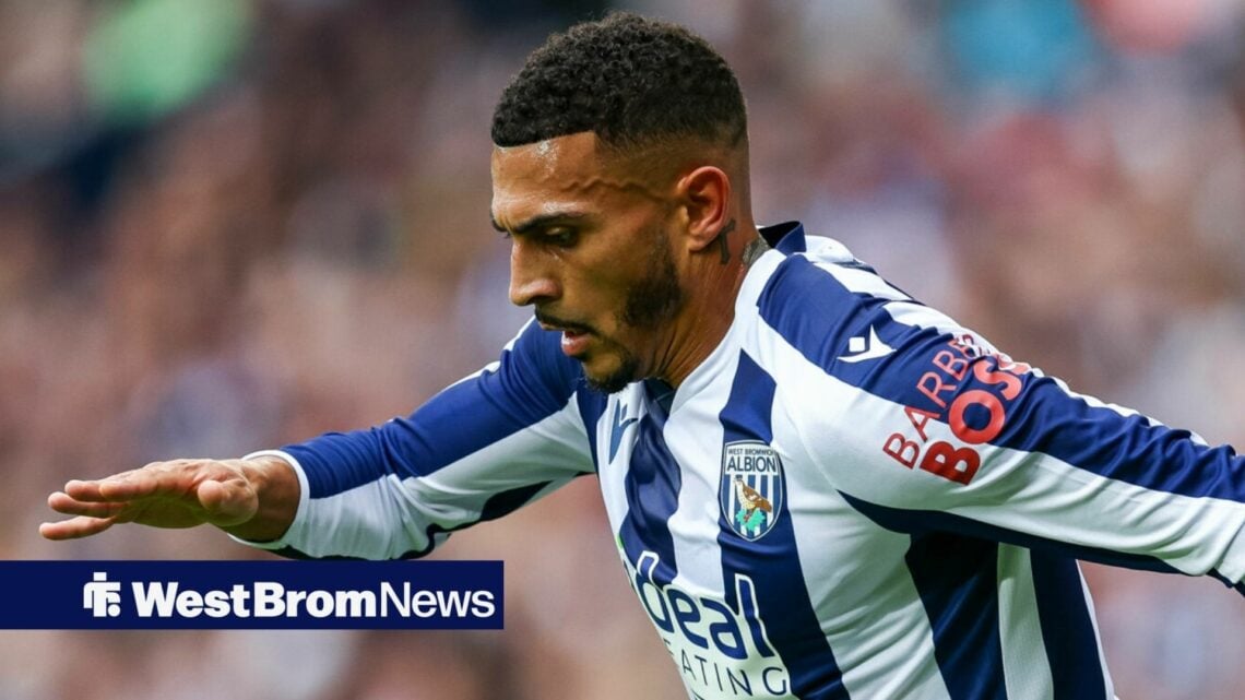 Karlan Grant playing for West Brom