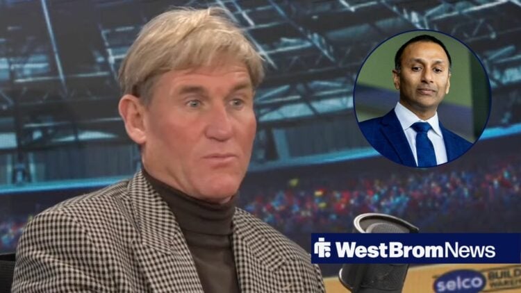 Simon Jordan alongside a circle inset of Shilen Patel.