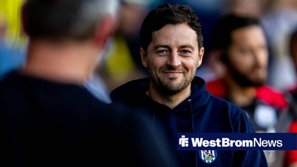 Ryan Mason smiling in charge of West Brom