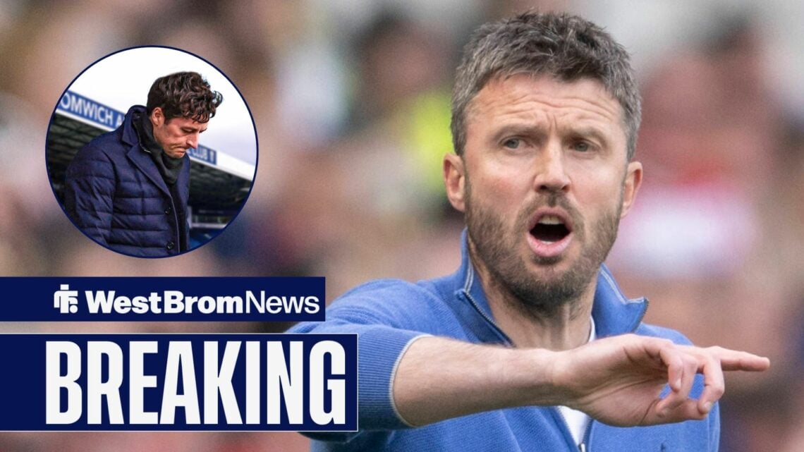 Michael Carrick pointing right with dejected Ryan Mason in circular inset