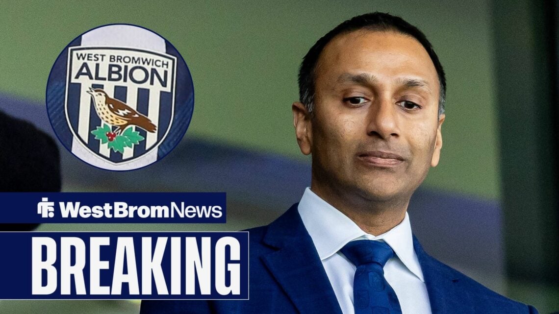 Shilen Patel and West Brom badge.