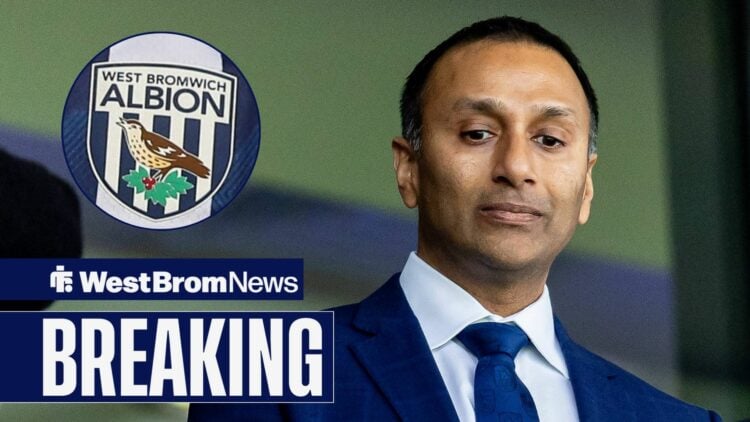 Shilen Patel and West Brom badge.