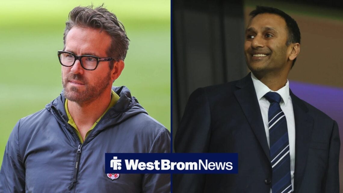 Ryan Reynolds and Shilen Patel looking left in image split