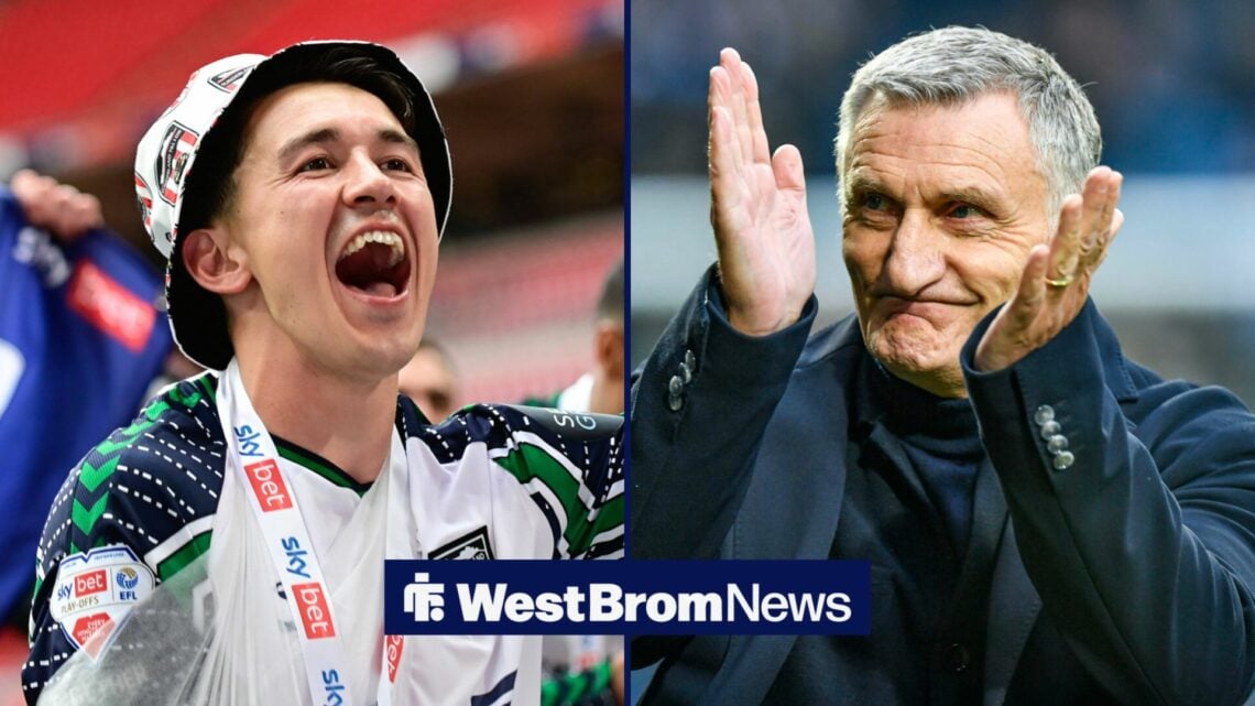 Luke O'Nien with Tony Mowbray