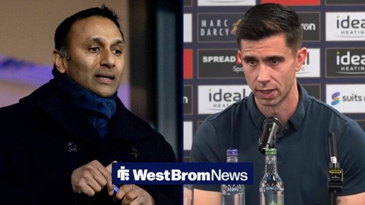 Shilen Patel looking in the direction of Eric Ramsay.