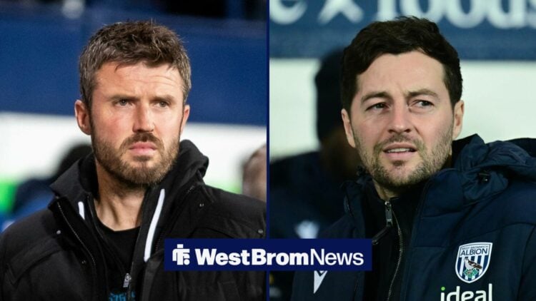 Michael Carrick and Ryan Mason stood alongside each other.