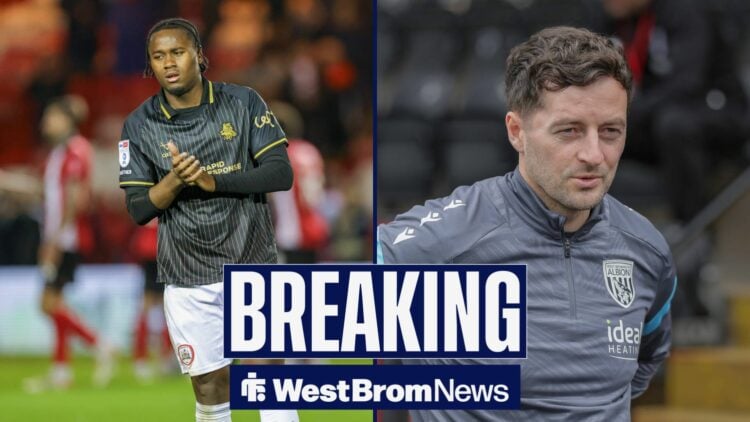 A split image of Reyes Cleary and West Brom's Ryan Mason