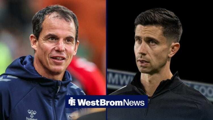 West Brom boss Eric Ramsay and Sunderland boss Regis Le Bris.