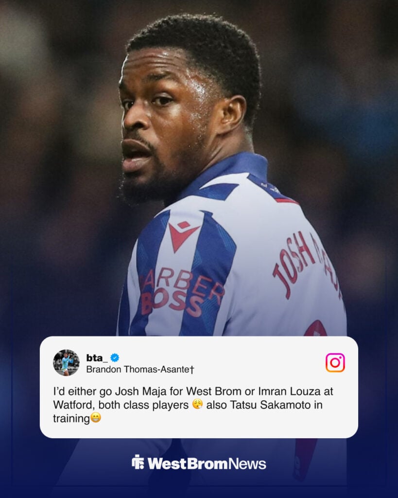 Brandon Thomas-Asante's message to Josh Maja.