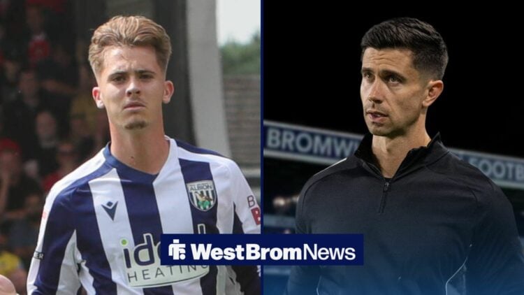 West Brom star Isaac Price and Eric Ramsay.